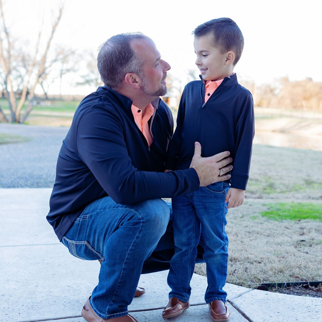 Kids Performance Quarter Zip- Black – Summer Duck Apparel