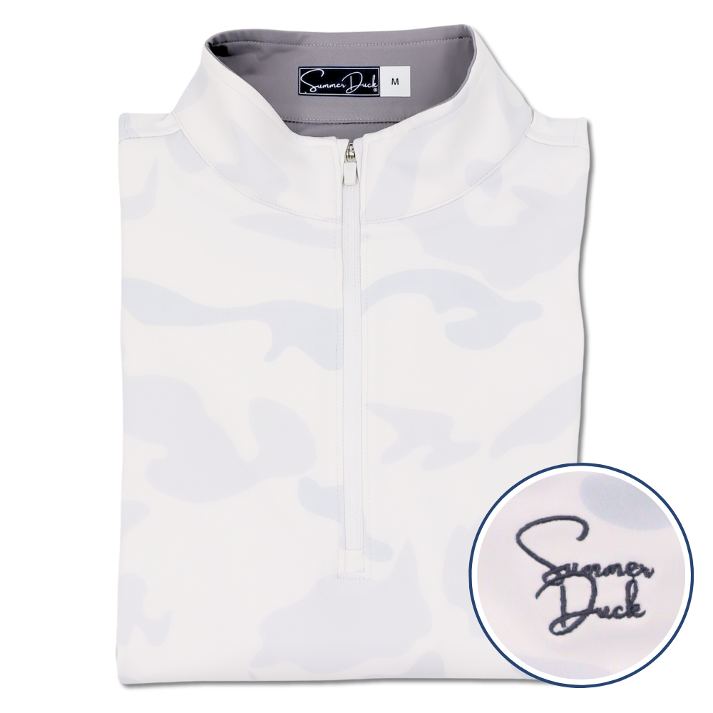 The White Camo Quarter Zip